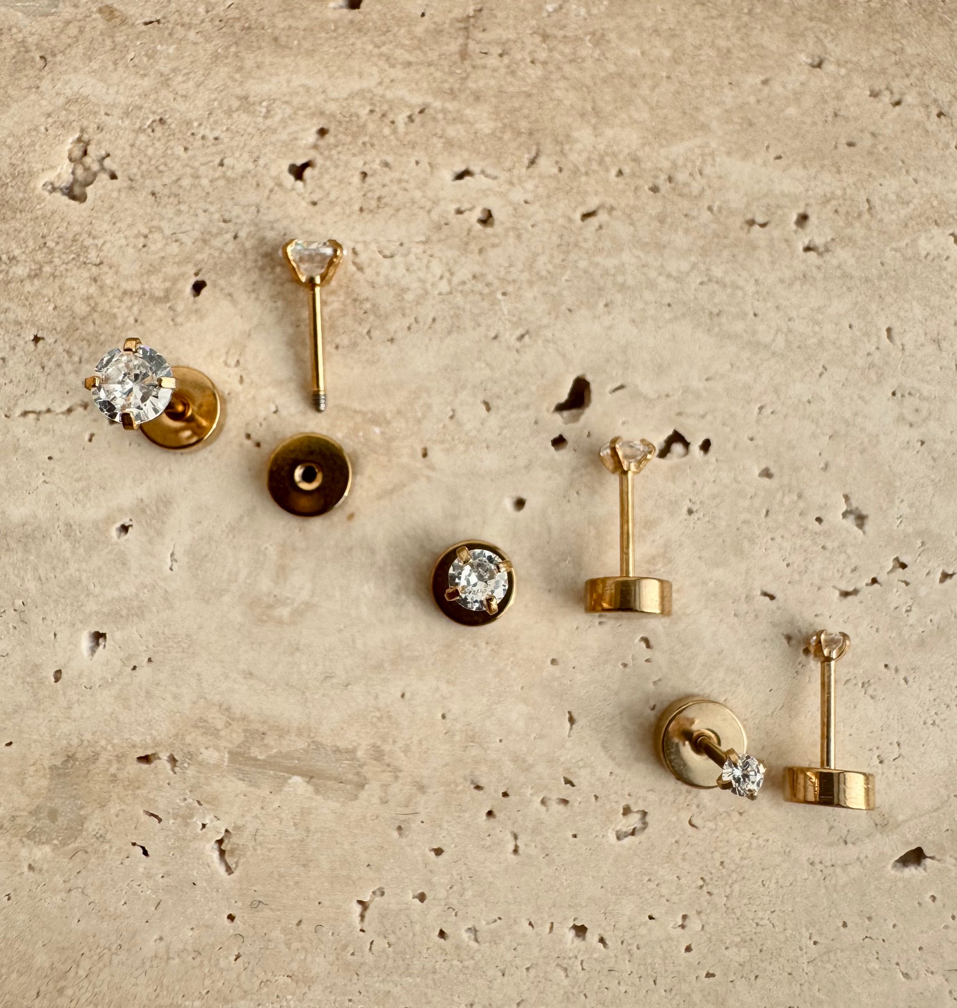 Flat Back Studs- Large