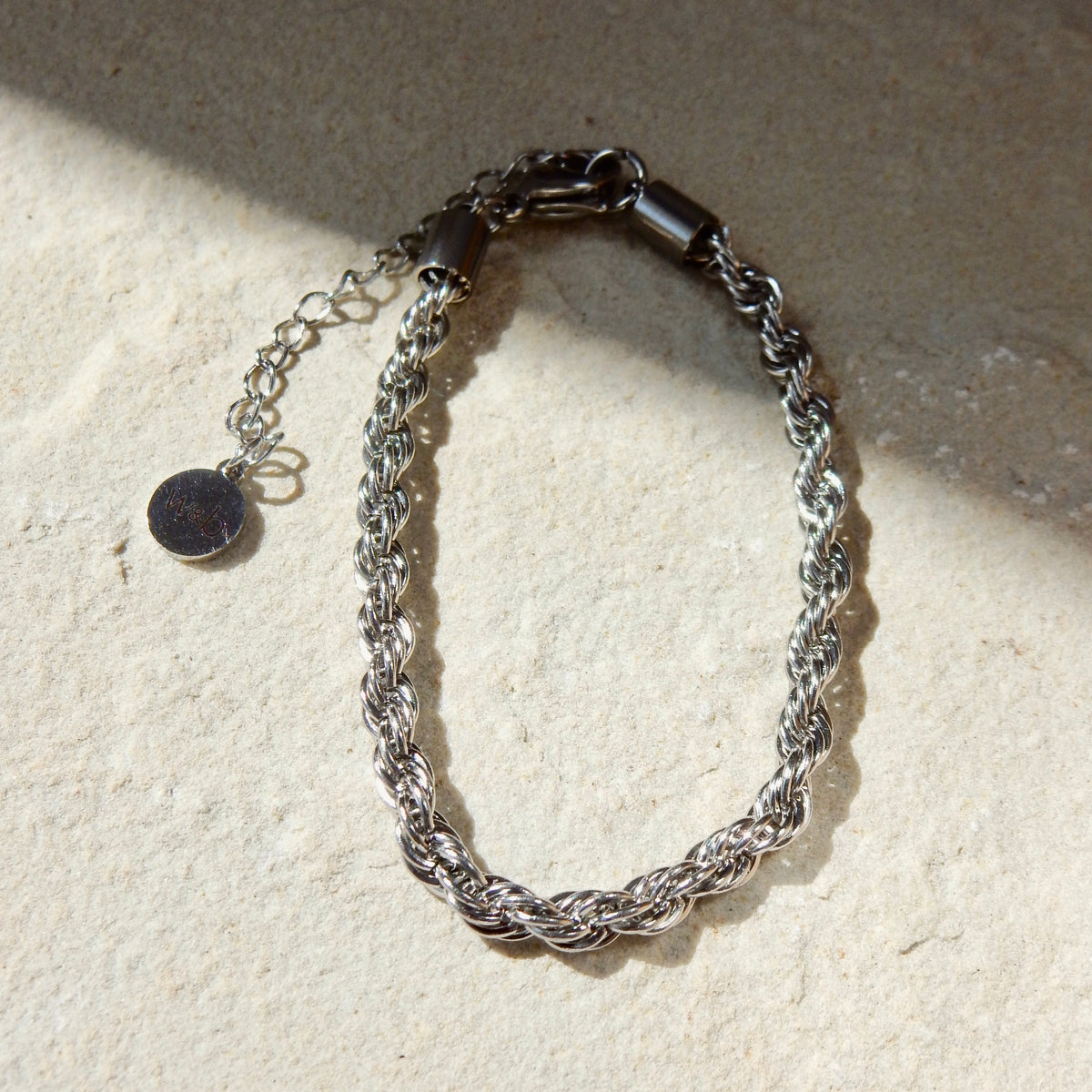 Rope Chain Bracelet in Silver