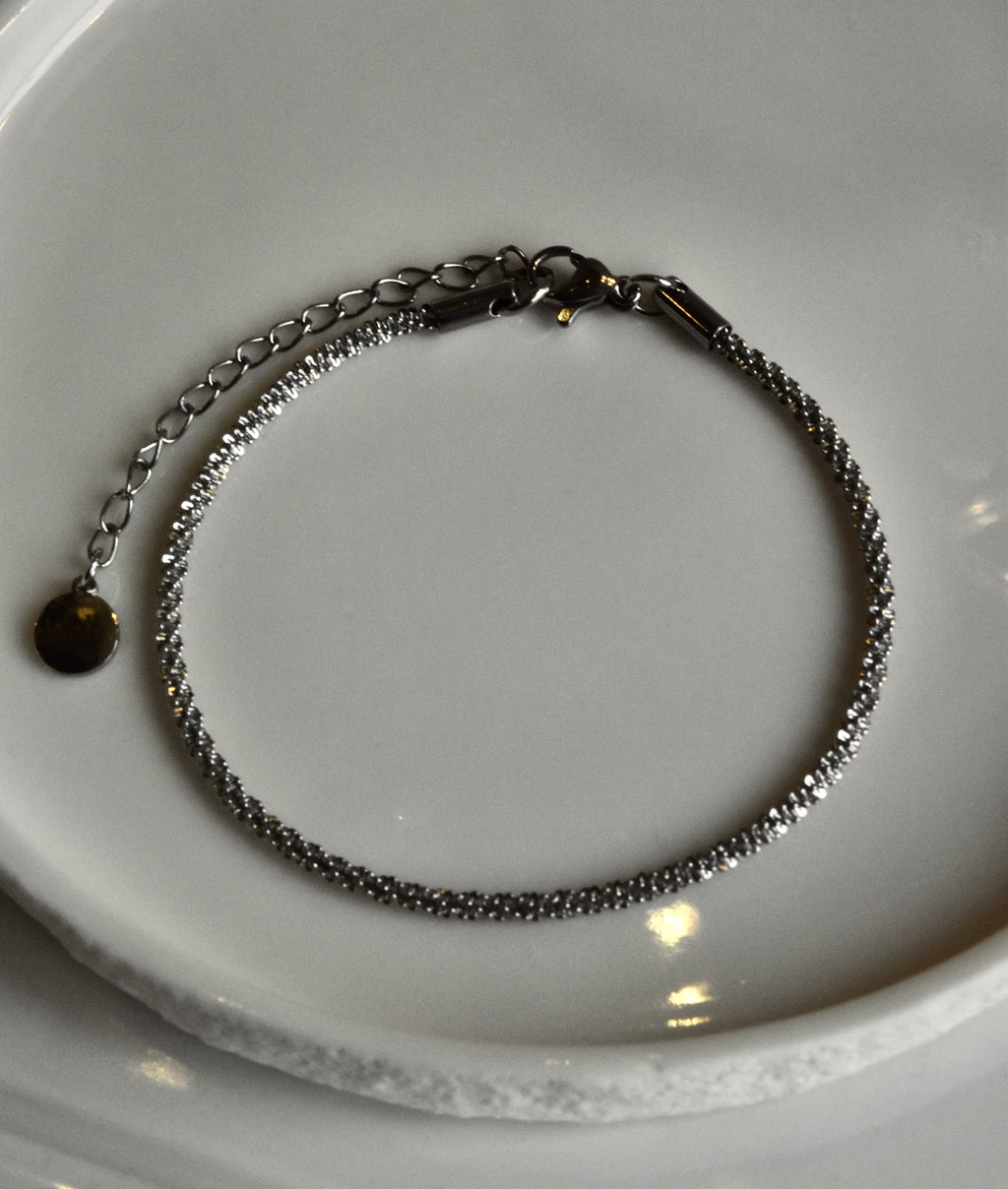 Twisted Link Bracelet in Silver