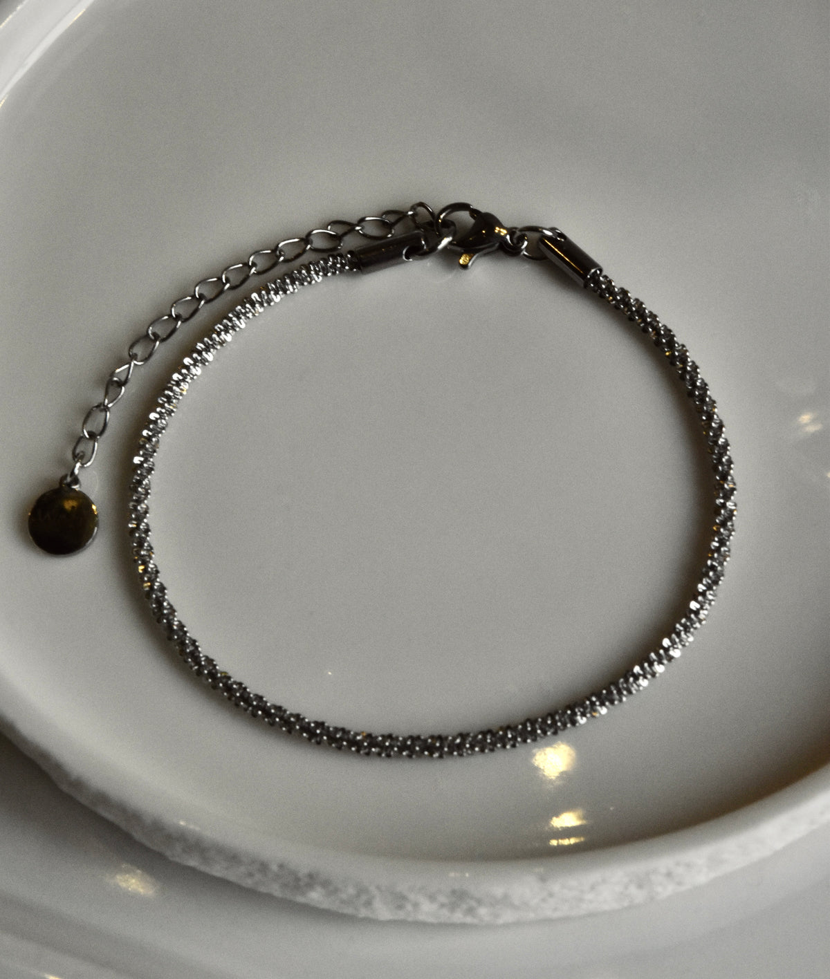 Twisted Link Bracelet in Silver
