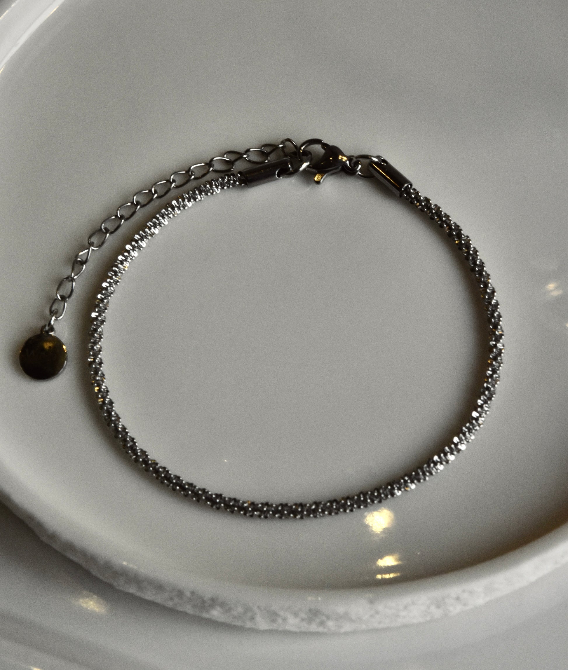Twisted Link Bracelet in Silver