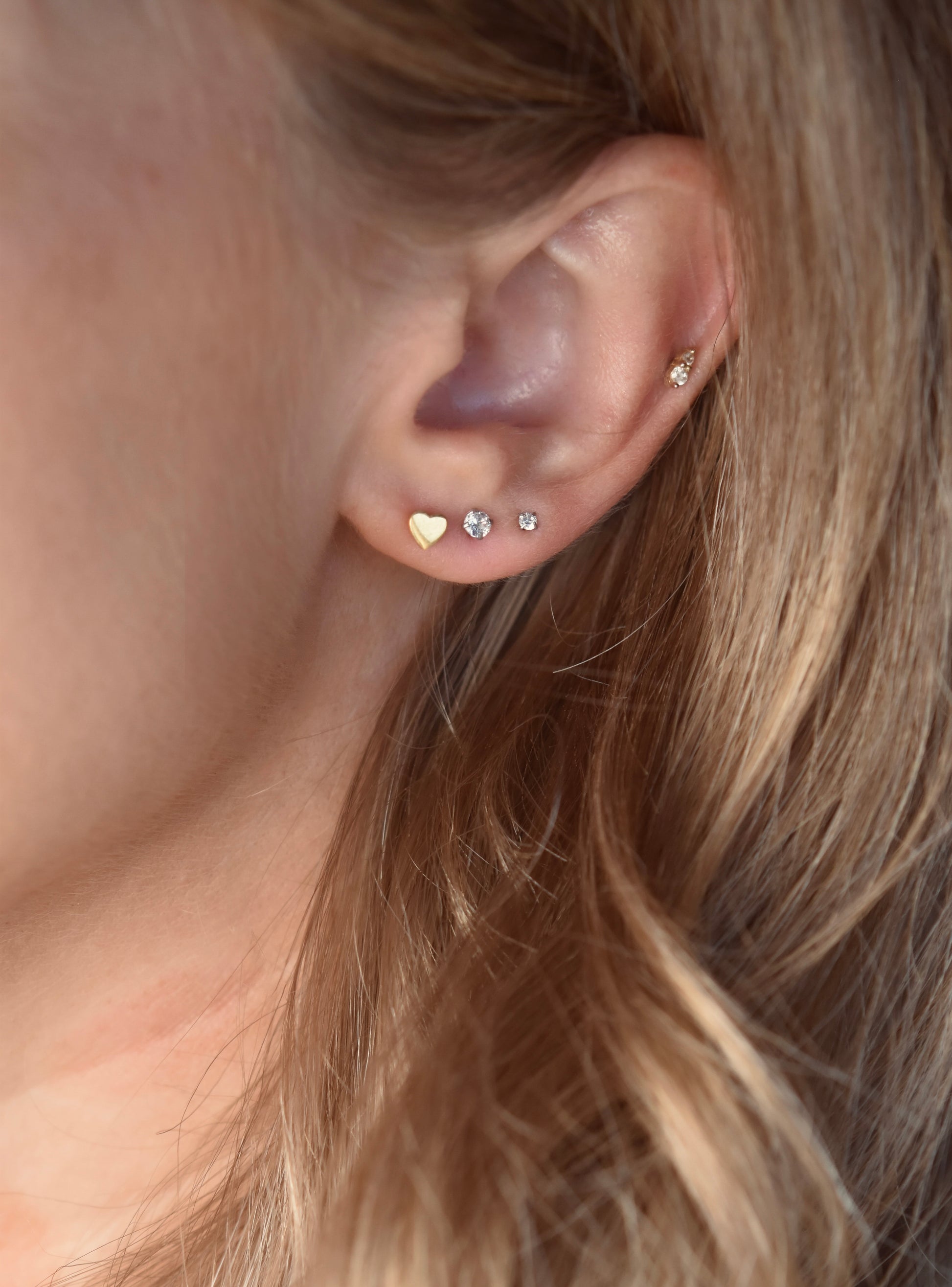 Flat Back Studs in Silver- Large