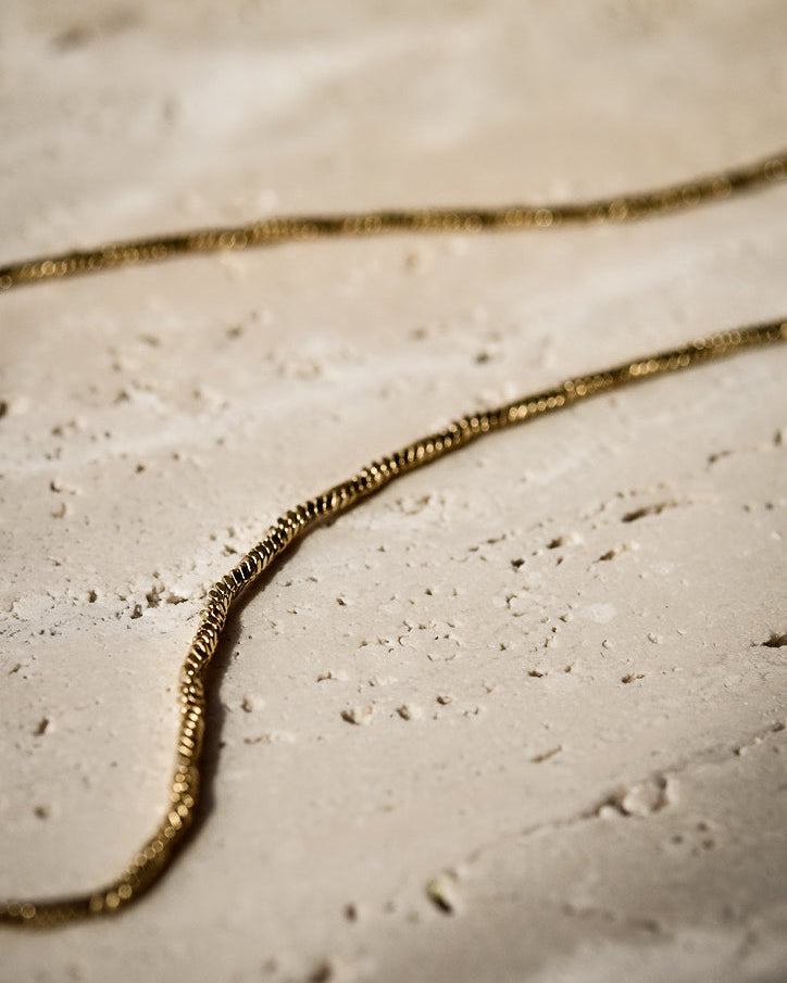 Sleek Chain Necklace in Gold