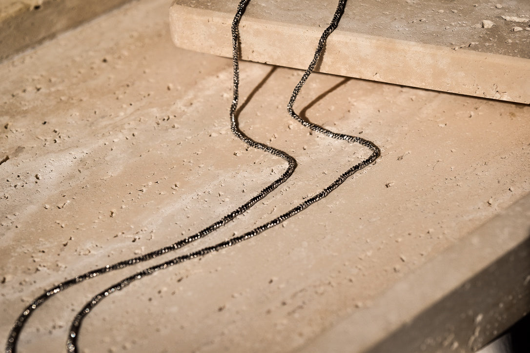 Sleek Chain Necklace in Silver