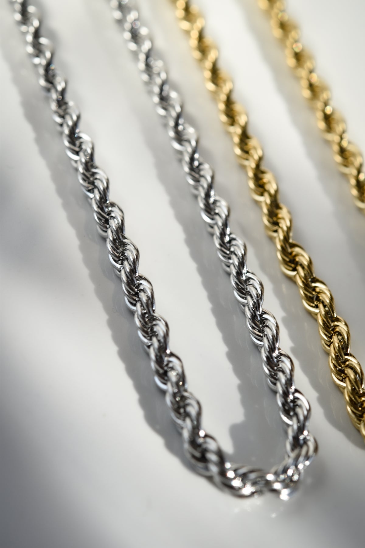 Rope Chain Necklace in Gold