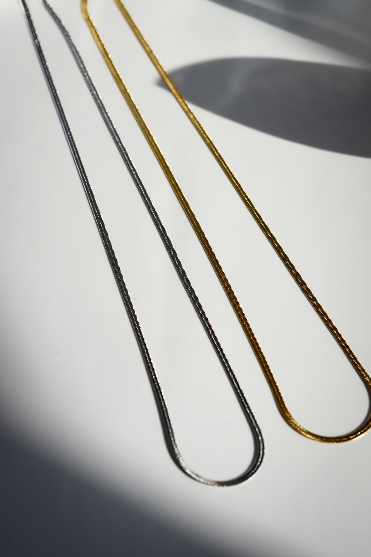 Everyday Flat Chain Necklace in Gold