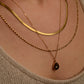 Statement Flat Chain Necklace in Gold