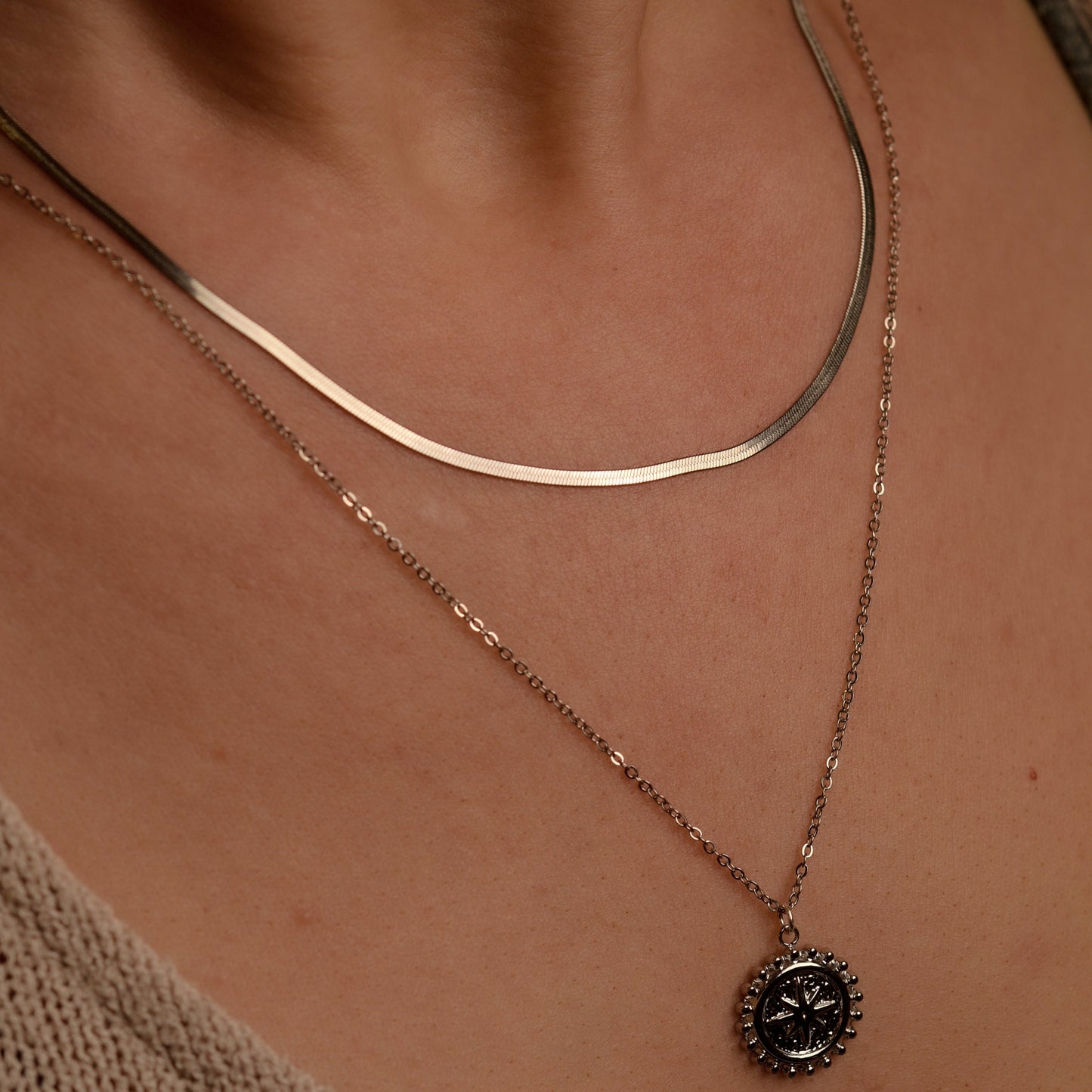 Everyday Flat Chain Necklace in Silver