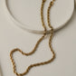 Rope Chain Necklace in Gold