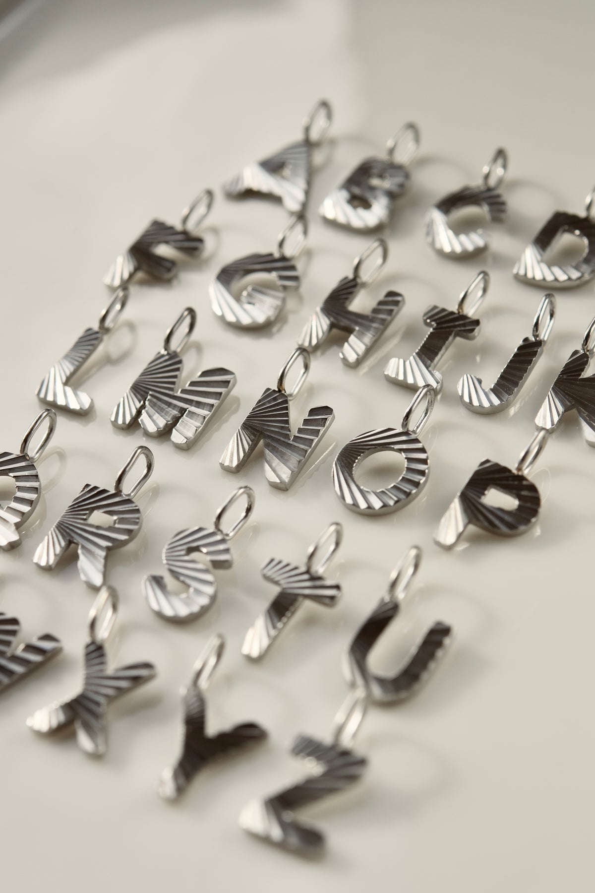 Etched Initials in Silver