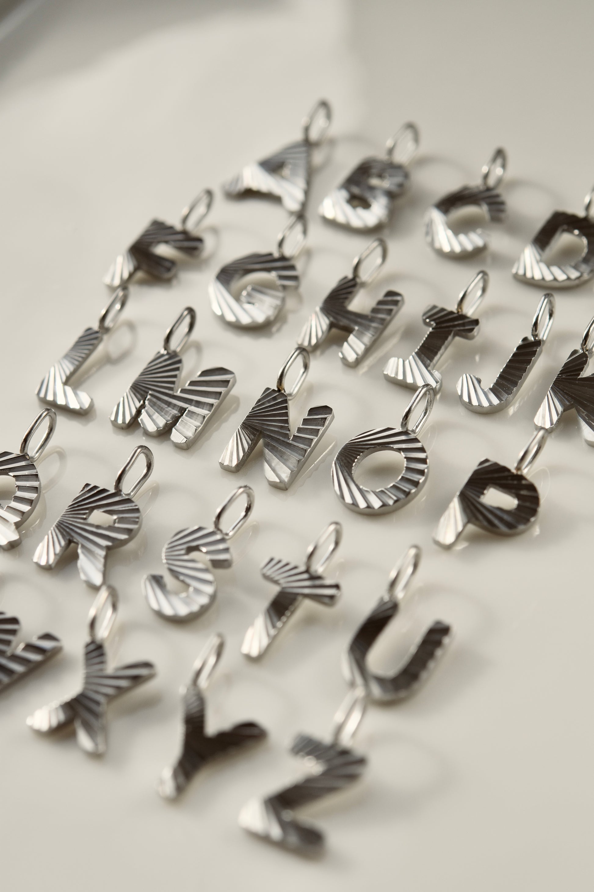 Etched Initials in Silver