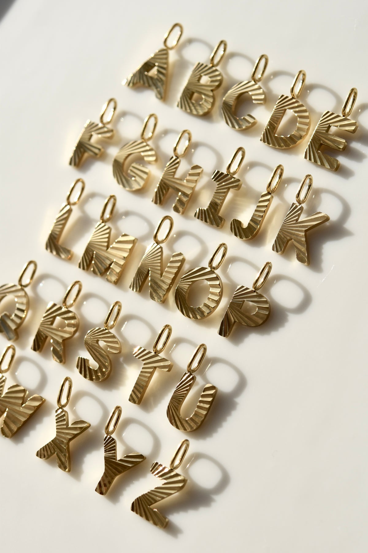Etched Initials in Gold