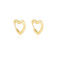 Heart Huggies in Gold