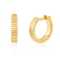 Etched Hoops in Gold