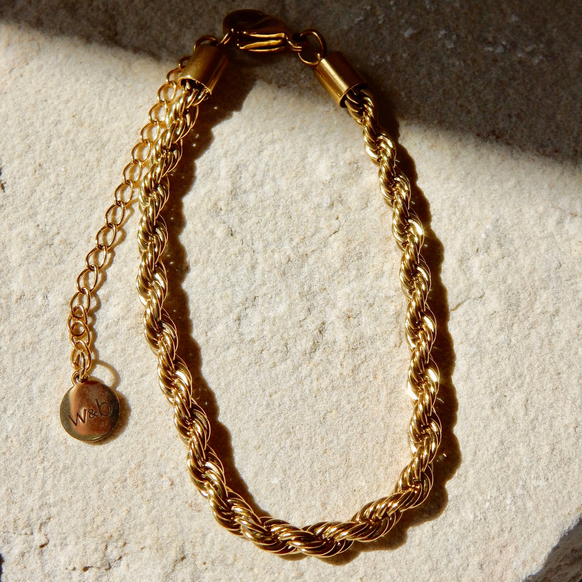 Rope Chain Bracelet in Gold