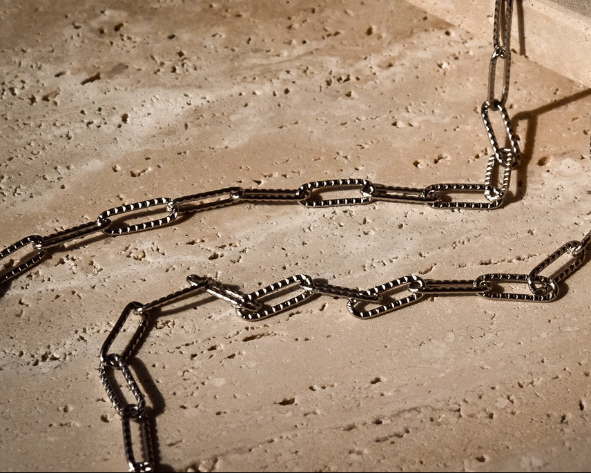 Paperclip Necklace in Silver