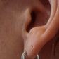 Etched Hoops in Silver