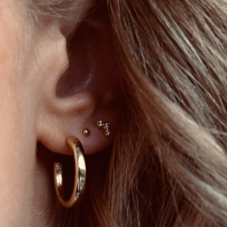 Everyday Large Hoops in Gold