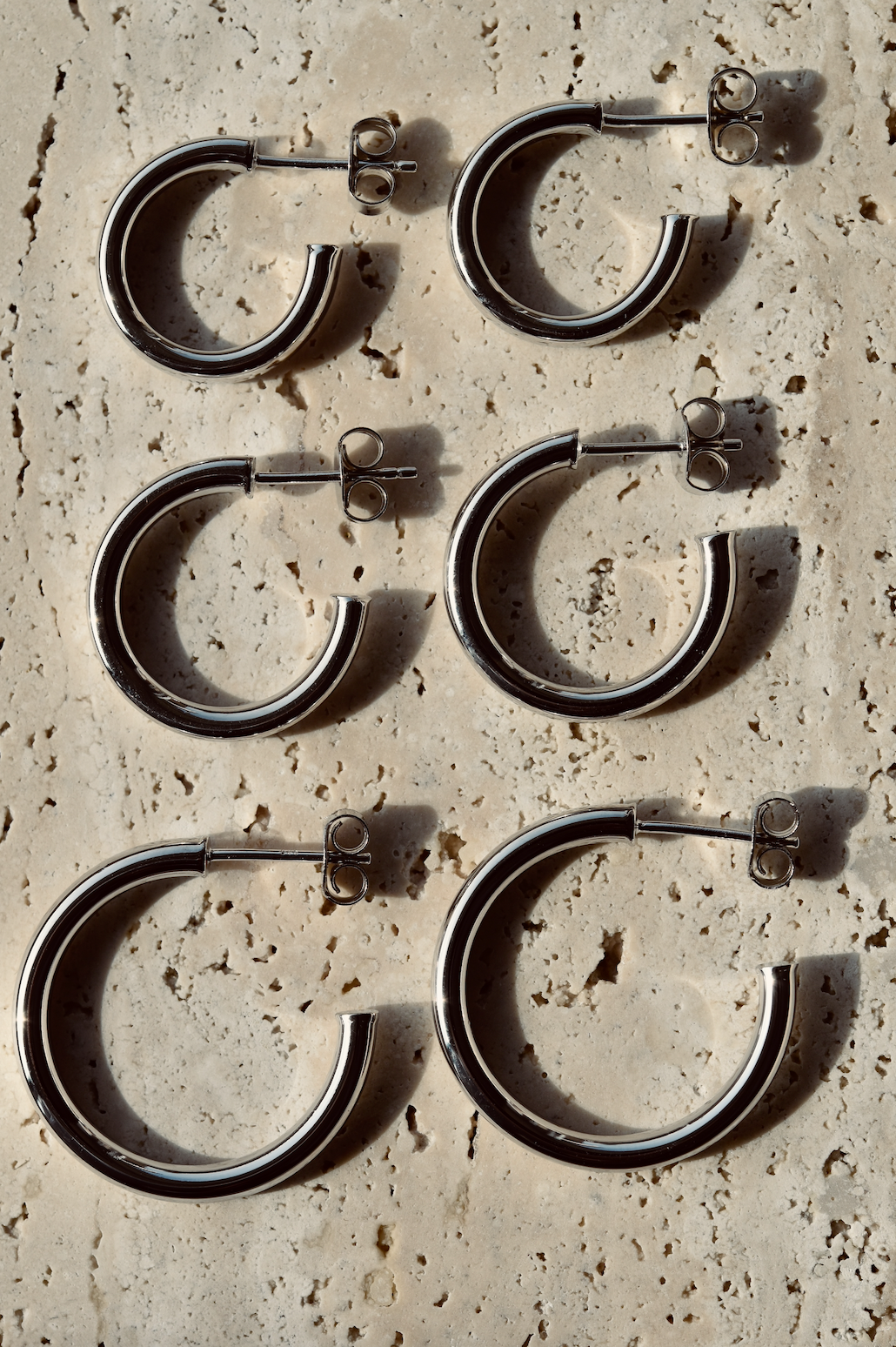 Everyday Large Hoops in Silver