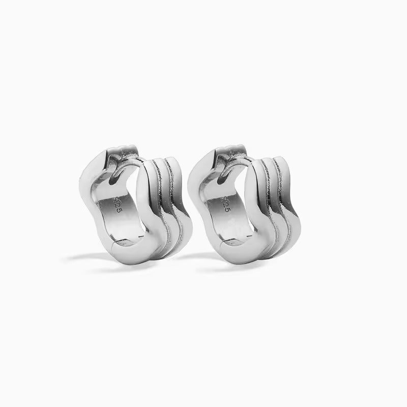 Ripple Huggies in Silver