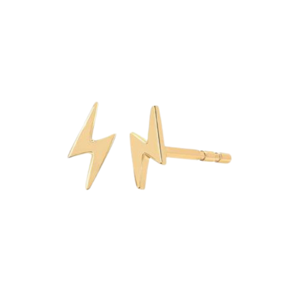 Lightning Stud in Gold